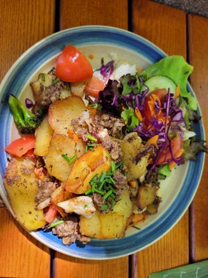 Bauernschmaus vegan at Lowenzahn in Schweinfurt