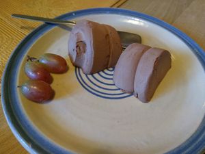 Self-made vegan chocolate icecream at Lowenzahn in Schweinfurt
