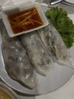 Vietnam Rolls  at Babaloo Restaurant and Uma's Kitchen in Koh Tao