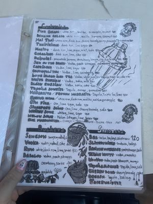 Vegan menu 31/08/2023  at Babaloo Restaurant and Uma's Kitchen in Koh Tao