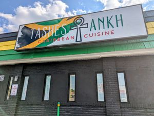 Building sign at Tashes Ankh in Randallstown