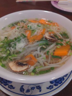 Vegetable soup at Phnom Penh in North Olmstead