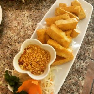 Flesh fried tofu at Thai Ivory Cuisine in Bedford