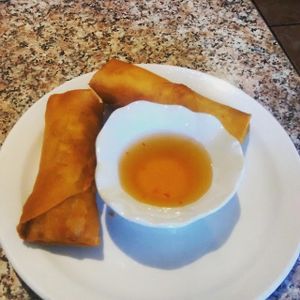 Veggie springrolls  at Thai Ivory Cuisine in Bedford