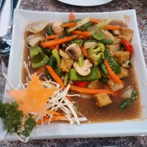 Lemongrass stirfry at Thai Ivory Cuisine in Bedford
