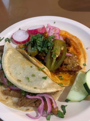 Tacos  at Mary Restaurant Vegetariano in Puerto Vallarta