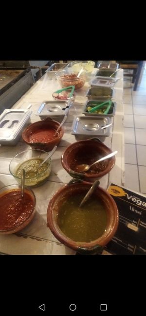 So many dressings:)  #Veganuary at Mary Restaurant Vegetariano in Puerto Vallarta