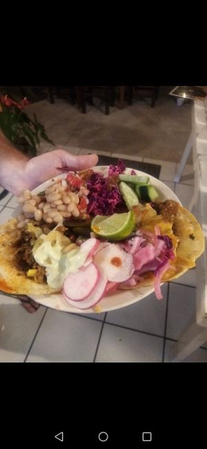 This guy was nice enough to let me photograph his plate:)  #Veganuary at Mary Restaurant Vegetariano in Puerto Vallarta
