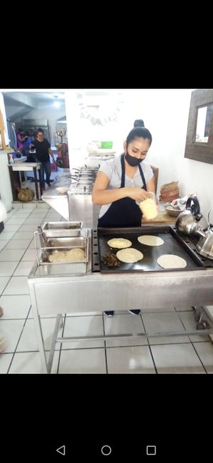 Seeing a whole cup of vegan cheese was a thrill. Been without it too long. Lol at Mary Restaurant Vegetariano in Puerto Vallarta