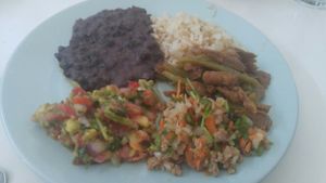 Seitan in Mexico! at Mary Restaurant Vegetariano in Puerto Vallarta