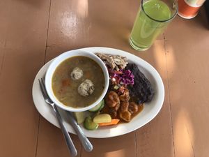 Dinner buffet  at Mary Restaurant Vegetariano in Puerto Vallarta