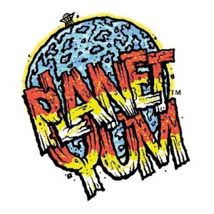 Planet Yum Logo by artist R Land of Atlanta, GA. at Planet Yum in Vero Beach