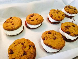 vegan ice cream sandwich chocolate or vanilla  at Planet Yum in Vero Beach