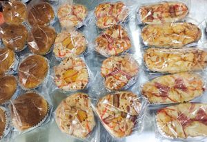 Curry bread, nugget bread, sausage bread etc at Healthy Veg Snack Corner in Johor Bahru