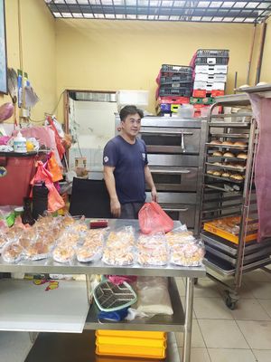 Very friendly boss at Healthy Veg Snack Corner in Johor Bahru