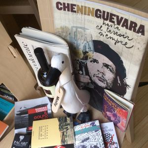 Book and wine at Equilibrio in La Spezia