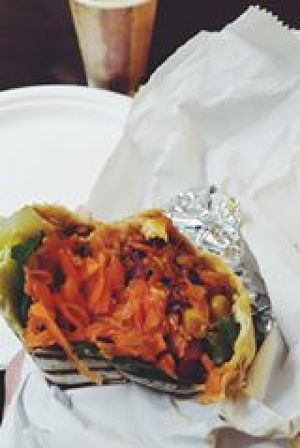 Vegan Burrito at Momencik in Warsaw