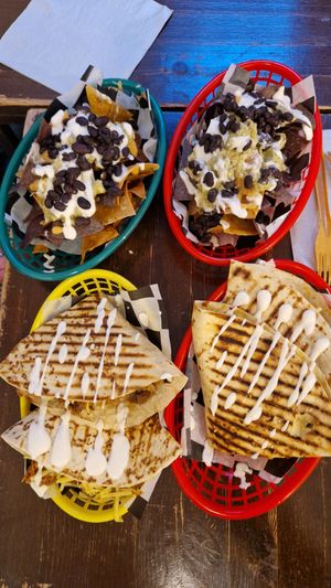 Gucamole tacos + enchilladas at Momencik in Warsaw