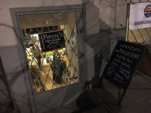 outside  at Momencik in Warsaw