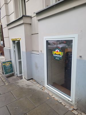 Outside at Momencik in Warsaw
