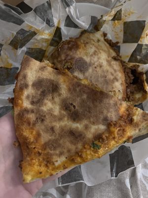 seitan filled quesadilla  at Momencik in Warsaw