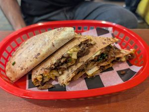 Yummy quesadilla at Momencik in Warsaw