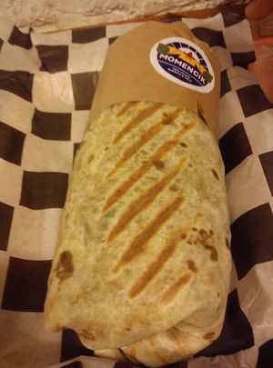 Big jackfruit burrito at Momencik in Warsaw