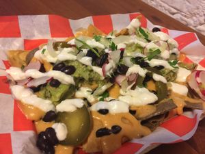 guacamole nachos at Momencik in Warsaw