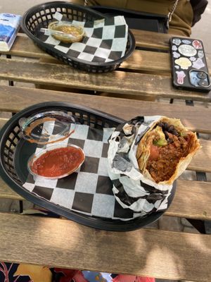 Chorizo burrito   at Momencik in Warsaw