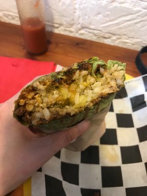 Pastor burrito. in need of some guac! at Momencik in Warsaw