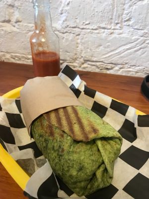 salsa comes in a bottle on the side to add as you please, which was nice at Momencik in Warsaw