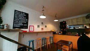 Inside at Momencik in Warsaw