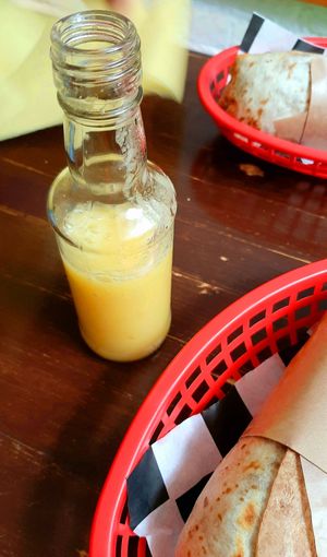 Pineapple sauce at Momencik in Warsaw