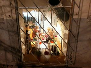 From outside at Momencik in Warsaw