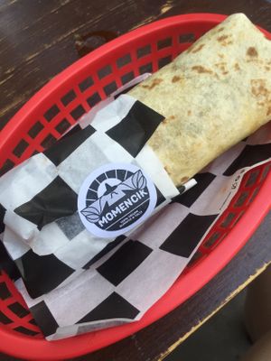 california burrito at Momencik in Warsaw