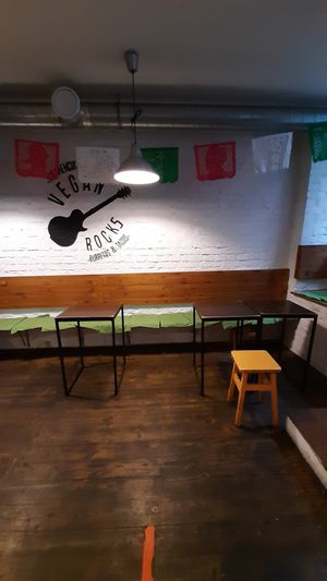 Inside at Momencik in Warsaw