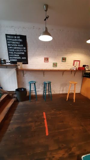 Inside at Momencik in Warsaw