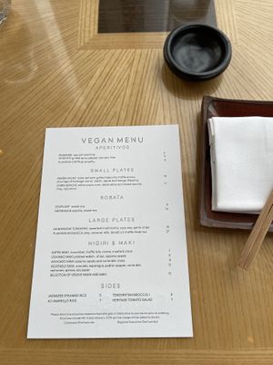 Vegan menu at Sushi Samba in London
