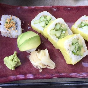 Veg sushi roll set - quite different at Sushi Samba in London