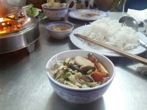 mushroom hot pot soup  at An Nhu in Hoi An