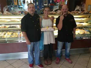 With the owners at Fratelli Piermattei in Rome