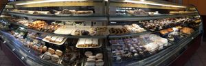 Panorama of the main case of treats. at Fratelli Piermattei in Rome