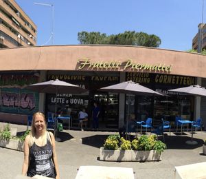 Here's the outside from the street at Fratelli Piermattei in Rome