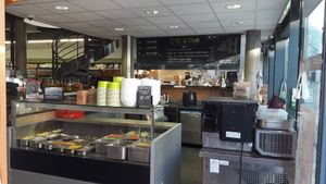 Vue depuis l'entrée at Les Comptoirs de la Bio in Orleans