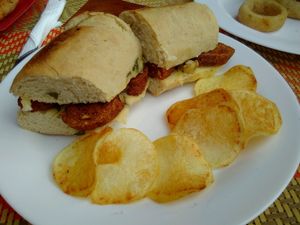 Linguiça de grão de bico  at Café Oyá in Brasilia