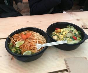 Pad thai and hard bowl at King CookDaily in East London