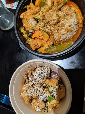 Teriyaki bites & High Grade at King CookDaily in East London