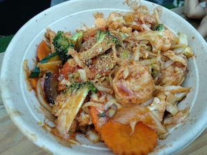 Sweet sauce. Very little 'chicken' included. at King CookDaily in East London