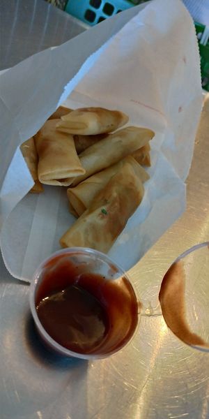 Spring rolls at King CookDaily in East London