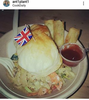 Chicken and Mushroom Pie at King CookDaily in East London